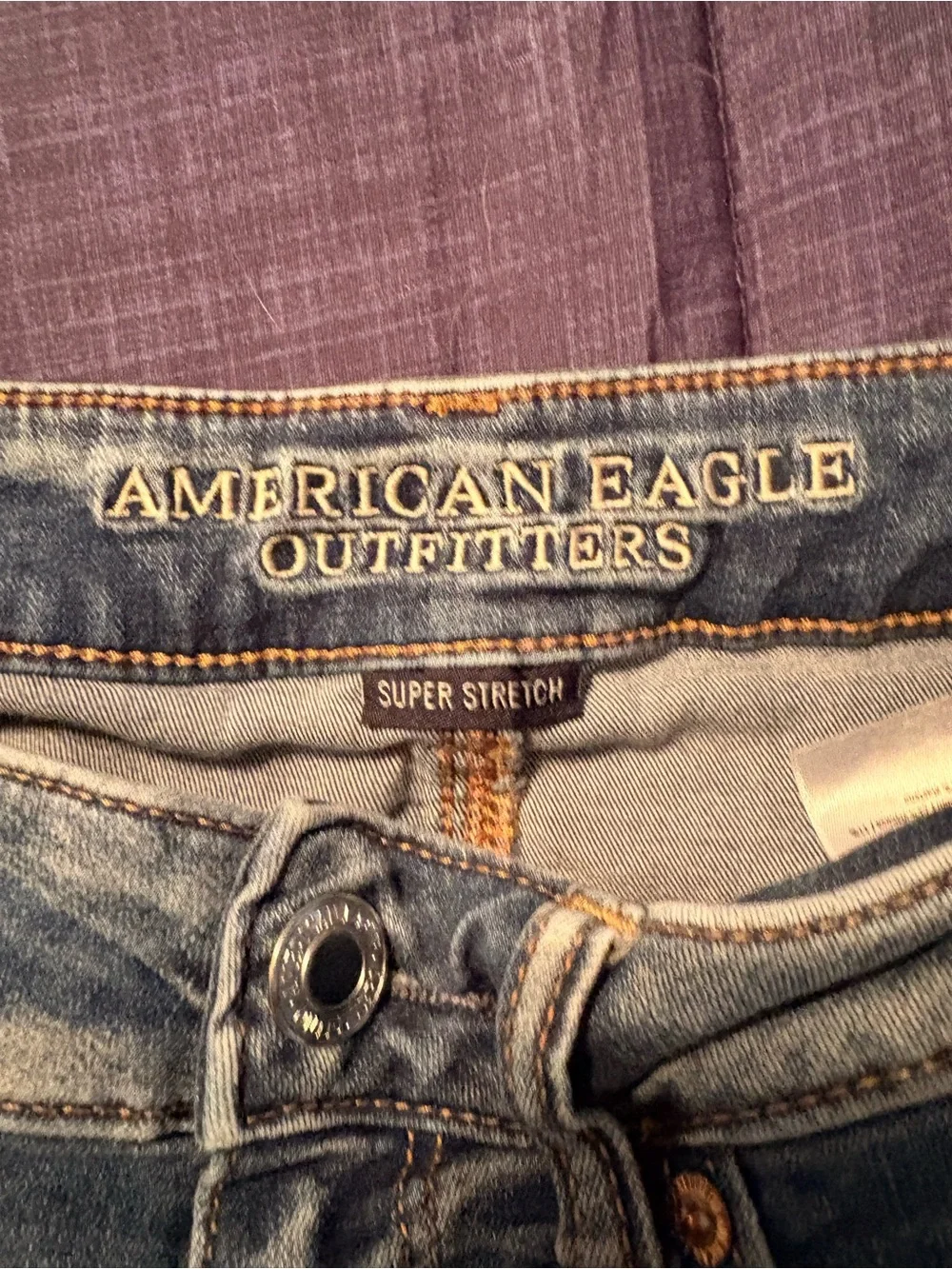 American Eagle Outfitters Light Wash Distressed Denim Cutoff Shorts
